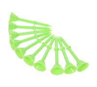 Kichvoe 10pcs Light Green Golf Tees Made of Sturdy Abs Plastic, Easy to Store and Carry, for Golf Driving Range Practice and On-course Use