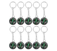Kichvoe 10pcs Mini Spherical Compass Keychain Set, Travel-friendly Outdoor Navigation Gadget for Camping Hiking Backpacking, Compact Hiking Compass Ball Keyring Accessories