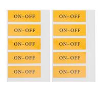 Kichvoe 10pcs off Light Switch Sticker Labels Self-adhesive Power Switch Decals off Symbols for Home and Office Appliance Warning Signs