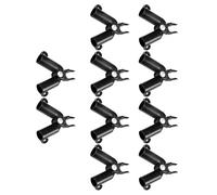 Kichvoe 10pcs Plastic Plant Connectors for 16mm Diameter Steel Tubes, Adjustable 0-70° Connection Clips, Pp Garden Stakes Support for Plant Trellis and Climbing Vine Structures