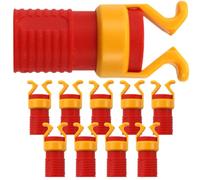 Kichvoe 10pcs Red Abs Hand Screw Clamp for Woodworking Tools Suitable for Screws with 6-8mm Diameter Handles Featuring a Triangular Design and Easy to Carry for Carpentry