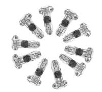 Kichvoe 10pcs T Type Wire Splicers Quick Connect Wire Terminals Cable Connectors Solderless Low Voltage Electrical Wiring for Industrial and Automotive Use