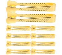 Kichvoe 10pcs Vintage Iron Charcoal Tongs: Antique Design Incense Tongs with Engraved Handle - Bakhoor Burner Clip Metal Charcoal Clamp for Incense Burners