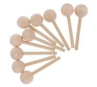 Kichvoe 10pcs Wood Bead Sticks Unfinished Wood Rods Rustic Beige Wooden Craft Sticks for DIY Projects Versatile and Charming Creative Endeavors and Making