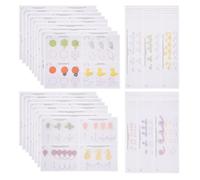 Kichvoe 12 Sheets DIY Decorating Practice Board Drawings Cupcakes Cakes Cookies Decorating Stencils Cake Decorating Stencil Fondant Cake Decorating Practice Board Useful Drawings Paper