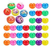 Kichvoe 120pcs Capsule Toys Plastic Balls for Boys and Girls Reusable Capsules Fun Capsules Vending Machine Plastic Figurine Balls for Birthday Parties Holiday Presents Family Gatherings