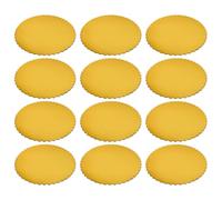 Kichvoe 12pcs 10-inch Round Cake Boards Gold Disposable Party Cake Bases Mousse Display Boards Baking Supply Drum for Wedding and Celebration