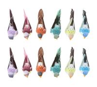 Kichvoe 12pcs Artificial Feather Bird Garden Ornament, Tree Decor Winter | Foam and Feather Construction, Lifelike Three-dimensional Eyes, Lightweight Easy Installation, Charming Autumn Plant Accent