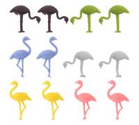 Kichvoe 12pcs Drink Glass Markers: Flamingo Silicone Cup Tags - Holiday Wine Charm Rings - Christmas Halloween Party Decor for Stemware Cocktail Glasses