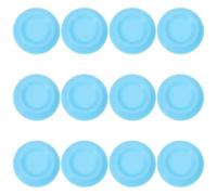 Kichvoe 12pcs Roaches Feeder Bowls for Small Animals and Bearded Dragons, Plastic round Feeding Dishes with Secure Feeding Solution and Space Efficient Design for Enclosures Setup