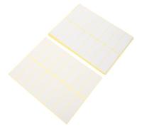 Kichvoe 15 Sheets Price Stickers Adhesive Labels Small Size White Easy Peel Off Design 2.99x0.98x0.04in Sticky Labels to Write for Categorizing Inventory and Pricing Items in A Store