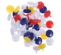 Kichvoe 150pcs 18mm Plastic Golf Ball Markers round Mini Markers for Golf Course Positioning and Alignment on Indoor Outdoor Sports Random Color