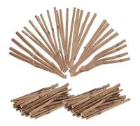 Kichvoe 150pcs Unfinished Wood Sticks Twigs Versatile Craft Wood Sticks Twigs Brown Boxwood Tea Tree Ample Quantity Model Building Painting Supplies for Hobby Crafting