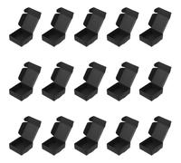 Kichvoe 15pcs Shipping Box Mailing Packing Box Black Paper Packing Cases Unique Design Protects Goods During Shipping Pressure Resistant for Mailing Envelopes