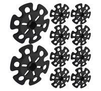 Kichvoe 15pcs Trekking Pole Snow Baskets Lightweight Sturdy Rubber Anti-slip Tips for Wet Forest Trails and Season Outdoor Activities