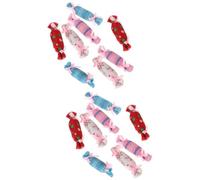 Kichvoe 16 Pcs Candy Shape Cat for Christmas with Cloth Material Offering Physical and Mental Stimulation, Interactive Pet for Cats and Kittens during Holiday Season Random Color
