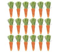 Kichvoe 18pcs Small Animals Chew Carrots Teething for Rabbits Hamsters Guinea Pigs Small Pet Dental Health Chew Sticks Enrichment for Furry Rodents