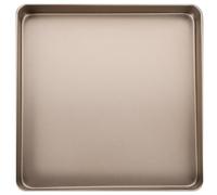 Kichvoe 1pc Square Baking Oven Tray 11-Inch Baking Sheet Non Stick Carbon Steel Baking Pan Plate Kitchen Bakeware Home Baking Supplies for Cooking Serving Biscuit Cookie Cheese Cake Pizza 28x28x3cm