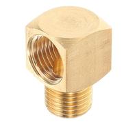 Kichvoe 1pcs Brass 90-Degree Elbow Pipe Fitting Internal and External Threaded Elbow Fitting Leakproof Performance Easy Installation Multi-Purpose Brass Adapters for Household