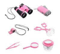 Kichvoe 1Set Kids Bug Catching Kit - Bug Catcher with Collector Catcher Tweezer Magnifying Binoculars Whistle Flashlight