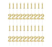 Kichvoe 1Set Number 12 Cake Candle - Glitter Birthday Candles 21 Years Old Decorative Topper for First 12th Birthday Party Cupcake