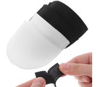 Kichvoe 2 Pairs Shoulder Cushion Sponge Pad for Girl Reusable Stretchy White Black Shoulder Enhancer Suitable for Dating Social Outgoing