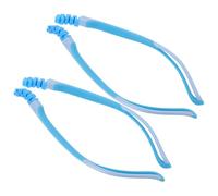 Kichvoe 2 Pairs Silicone Replacement Glasses Arms for Eyeglasses, Lightweight No-Slip Temple Legs for ’s Daily Wear and Extended Use