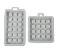 Kichvoe 2 Pcs Silicone Square Waffle Mold Cake Making Mold Easy to Clean Convenient Rectangle Baking Tool with Simple Design Fine Texture for Bakery