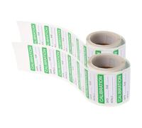 Kichvoe 2 Rolls of Green Self-Adhesive Paper Labels for Quality Control and Calibration with Quick Application, Simple and Elegant Design for Inventory Management and Manufacturing