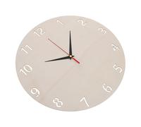 Kichvoe 2 Sets 30cm Wooden Clock Face round Blank Dial with Pointers Craft Wall Clock Making Kit for Painting and Home Décor