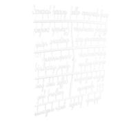 Kichvoe 2 Sets White Letters for Felt Letter Board with Large Capacity Plastic Material Easy to Replace and Interchangeable for Displaying Messages and Creating DIY Messages