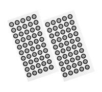 Kichvoe 2 Sheets 3d Scanner Marker Points with Reflective Pet Film, Black Reference Markers for Scanning, Versatile and Easy to Carry for Design and Architecture Use