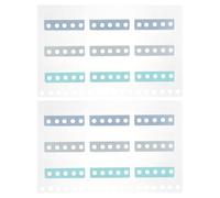 Kichvoe 2 Sheets Assorted Color Sticky Index Tabs Page Markers with Smooth Writing and Organised Notes Features for Study and Marking, 18pcs Per Sheet Sturdy Pp and Paper Material