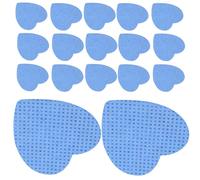 Kichvoe 200pcs Cotton Nail Polish Remover Pads Nail Wipe Cotton Blue 200/box Heart-Shaped Single-use Pads and Eyelash Extension Cleaning