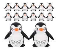Kichvoe 20pcs Cute Miniature Penguin Figurines Mini Penguins Winter Animal Figurines for Cake Toppers DIY Crafts Fairy Garden Decor Tiny Micro Landscape