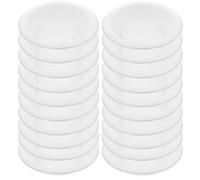 Kichvoe 20pcs Multi-function Cat Bowls Disposable Paper Pet Food Holders with Unique Shape and Smooth Surface, Convenient to Wash, for Feeding Cats and Small Pets