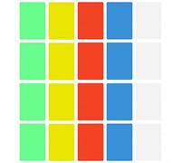 Kichvoe 20pcs Non-Slip Writing Pad Boards for School Exam Sketch Multipurpose Office Desk Mat for Students Stationary Random Color