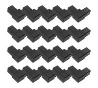 Kichvoe 20pcs Plastic 2-Way Square Tube Connectors for Rails and Guardrails, Effortless Installation Optimized Space Utilization, for Home DIY and Outdoor Use