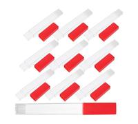 Kichvoe 20pcs Plastic Thermometer Protective Tube Storage Case with Needle Organizer Compact Hard Carrying Holder for Travel and Home Use Temperature Meter Accessories