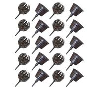 Kichvoe 20pcs Small Plastic Fertilizer Boxes with Lid, Mini Gardening Fertilizer Holders for Bonsai and Plant Nutrition, Coffee Color Gardening Accessories for Indoor and Outdoor Use