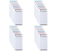 Kichvoe 24pcs Six-Holes Budget Sheets Loose-Leaf Creative Design Paper Expense Tracking Management for Self-Driving Travel and Picnic