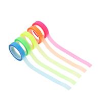 Kichvoe 25 Rolls Removable Highlighter Tape Pet Material Fluorescent Neon Marking Stickers for Books and Notebooks Annotation Residue-Free Tape for Home and Bible Journaling