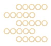 Kichvoe 25pcs Wooden Rings Macrame Rings for DIY Jewelry Making Beige Natural Wood Material Easy to Operate Suitable for Knitting Beginners Hand Making Crafts