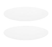 Kichvoe 2pcs 11.2 Inch Round Acrylic Lampshade for Ceiling Light, Frosted Light Diffuser Panel, Replacement Lamp Cover for Living Room and Holiday Ambiance