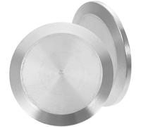 Kichvoe 2pcs 304 Stainless Steel Sanitary Blind Tri Clamp Caps, Quick-Install End Covers Φ19-38 with 50.5mm Outer Diameter, Suitable for Beverage, Dairy, and Cosmetic Engineering