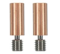 Kichvoe 2pcs 3D Printer Accessories Bi-Metal Heatbreak Throat Tube Copper Alloy Heatbreak Smooth Heat Break Compatible with Industrial Additive Manufacturing