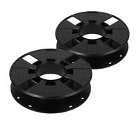 Kichvoe 2pcs 3D Printing Spool Winder Reel 0.25kg Black Hollow Plastic Cord Organizer for Printer Accessories Garage and Outdoor Extension Cord Storage