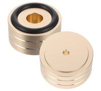 Kichvoe 2pcs Anti Vibration Amplifier Feet Pads with Aluminium Alloy and Detachable Rubber Ring for Speaker and Amplifier Protection in Home Audio Systems