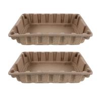 Kichvoe 2pcs Cat Litter Box: Kitten Litter Box - Disposable Cat Toilet Litterbox For Household Hotel And Travel - Stackable Pet Accessory