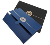 Kichvoe 2pcs Certificate Protective Covers Diploma Paper Covers A4 Paper Size Smooth Edges Rounded Corners Simple Design Beautiful Appearance Practical Document Folder for Office